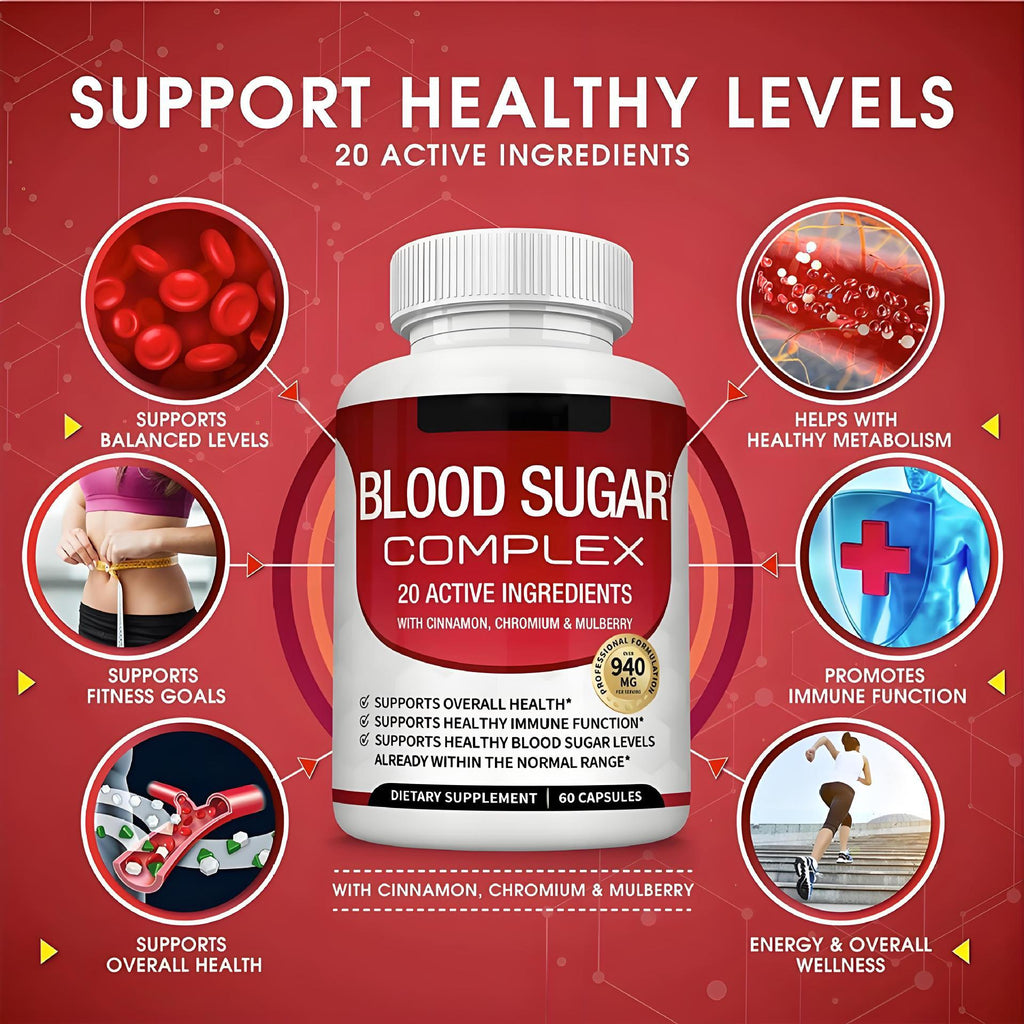 Blood Sugar Complex 940mg — 20-in-1 Glucose & Metabolism Support