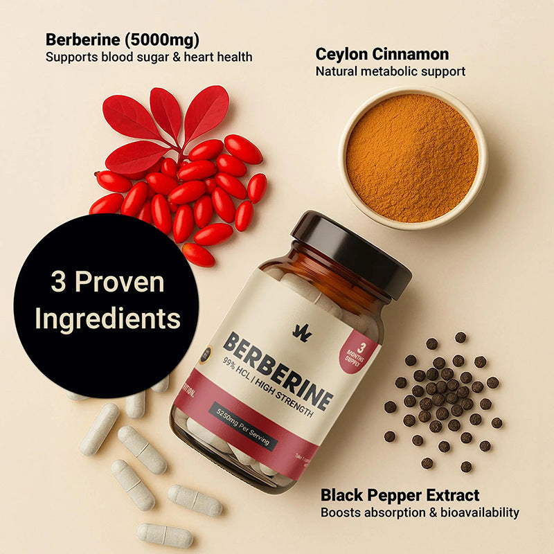 Advanced Berberine HCl+™ - Blood Sugar & Metabolic Support Capsules