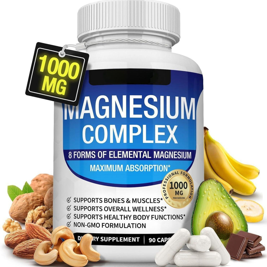 Magnesium Complex 1000mg — 8 Forms of Elemental Magnesium | 90 Capsules