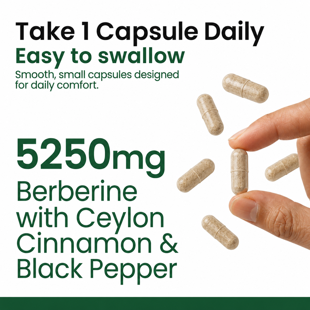 Berberine 5250mg with Ceylon Cinnamon & Black Pepper